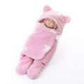Newborn Blanket Swaddle Sleep Bag, Plush Wrap