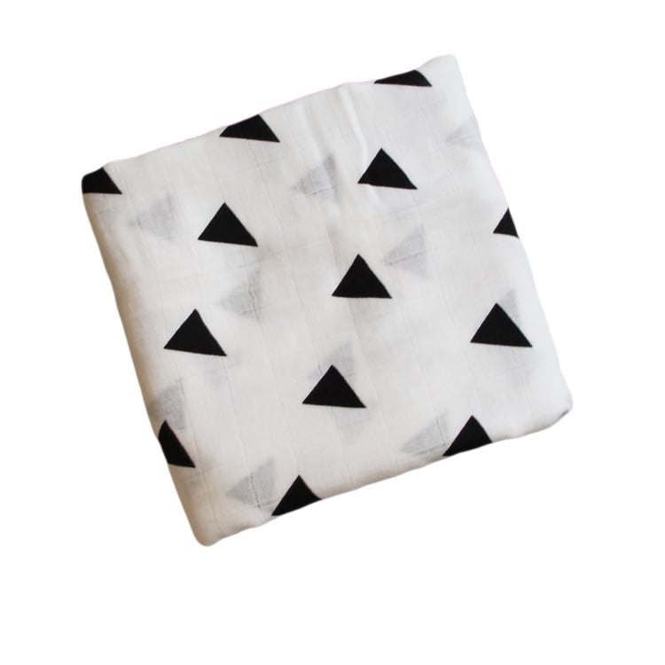 Bamboo Muslin Neutral Receiving Swaddle Blanket