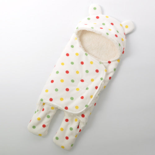 Newborn Blanket Swaddle Sleep Bag, Plush Wrap